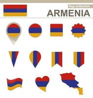 Armenische Flaggensammlung vektor