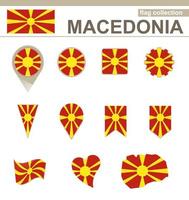 makedonien flaggsamling vektor