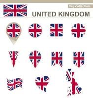 Flaggensammlung des Vereinigten Königreichs vektor