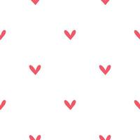 rosa Muster aus zufälligen Herzen. Hintergrund für Postkarten und Banner vektor