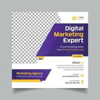 Agentur für digitales Marketing und Unternehmens-Social-Media-Post und Instagram-Post-Vorlage vektor