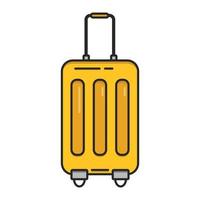 Design-Illustrationsvektor des reisenden Koffers flacher. vektor