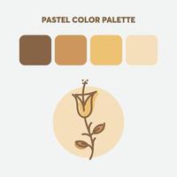 die beliebteste Pastellfarbpalette, perfekt für Designvorlagen, Hintergründe, Texturen vektor