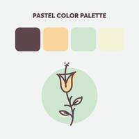 die beliebteste Pastellfarbpalette, perfekt für Designvorlagen, Hintergründe, Texturen vektor