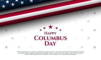 Columbus Day Hintergrunddesign. vektor