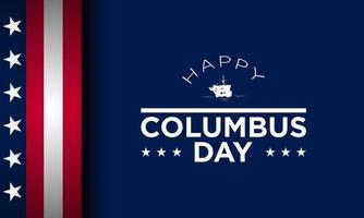 Columbus Day Hintergrunddesign. vektor