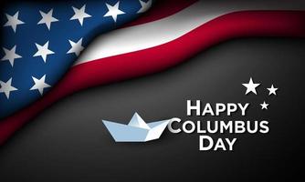 Columbus Day Hintergrunddesign. vektor