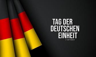 hintergrunddesign zum tag der deutschen einheit. vektor