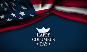 Columbus Day Hintergrunddesign. vektor