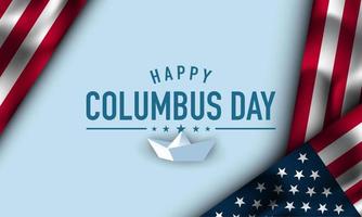 Columbus Day Hintergrunddesign. vektor