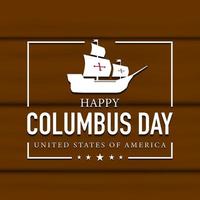 Columbus Day Hintergrunddesign. Vektor-Illustration. vektor