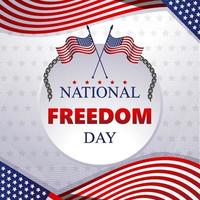 bakgrund för nationella frihetsdagen vektor