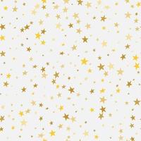 abstrakt vit moderna sömlösa mönster med guldstjärnor. vektor