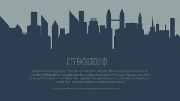 stadens skyline vektorillustration. vektor
