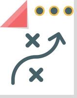 Strategie-Vektor-Illustration auf einem Hintergrund. Premium-Qualitätssymbole. Vektorlinie flaches Symbol für Konzept oder Grafikdesign. vektor