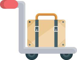Gepäck-Vektor-Illustration auf einem Hintergrund. Premium-Qualitätssymbole. Vektorlinie flaches Symbol für Konzept oder Grafikdesign. vektor