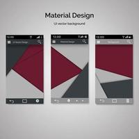 satz von ui-materialdesignhintergrund vektor