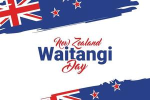 Neuseeland Waitangi Tag vektor