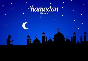 Ramadan-Nacht-Hintergrund vektor