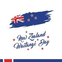 Nya Zeeland waitangi dag vektor