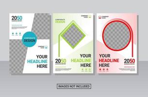 kreative Corporate Book Cover Collection Designvorlage vektor