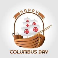 glad columbus day vektorillustration vektor