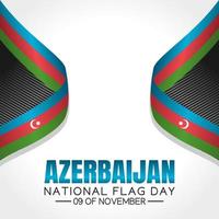 azerbajdzjans nationella flagga dag vektorillustration vektor