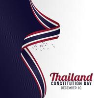 Thailand-Verfassungstag-Vektorillustration vektor