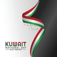 kuwaits nationaldag vektorillustration vektor