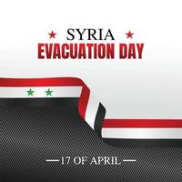 syrien evakuierungstag vektorillustration vektor