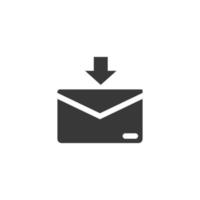 E-Mail senden und empfangen Symbol Illustrationskonzept vektor