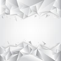 Gray White Polygonal Background, kreative Design-Schablonen vektor