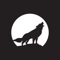 Wolf-Vollmond-Logo vektor