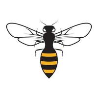 Insekt Biene Fliege Cartoon Logo Design Vektorgrafik Symbol Symbol Zeichen Illustration kreative Idee vektor