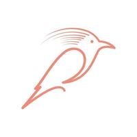 skönhet fågel hoopoe logotyp design vektor grafisk symbol ikon tecken illustration kreativ idé