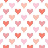 nahtloses Muster der Tapete rosa Herzen vektor