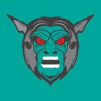 kultur java mask demon logotyp design vektor grafisk symbol ikon tecken illustration kreativ idé