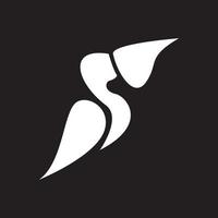 modern form näshornsfågel logotyp symbol ikon vektor grafisk design illustration idé kreativ