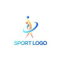 abstraktes Sport-Logo-Design vektor