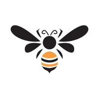 moderne minimale Fliege Honigbiene Logo Symbol Symbol Vektorgrafik Design Illustration Idee kreativ vektor