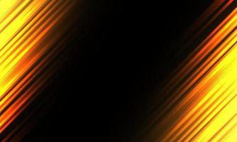 abstrakte gelbe lichtgeschwindigkeitsdynamik auf schwarzem futuristischem hintergrundvektor der technologie vektor