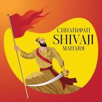 Illustration von Chhatrapati Shivaji Maharaj Jayanti vektor