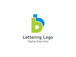Buchstabe b Logo kreative Designvorlage kostenloser Pro-Vektor vektor