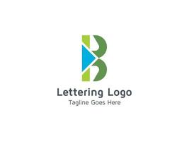 kreatives b-Alphabet-Buchstaben-Logo-Icon-Design für Geschäfts- und Firmenpro-Vektor vektor