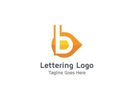 bokstaven b initial b design logotyp kreativ mall pro gratis vektor