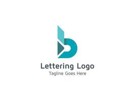 creative of b logotyp designmall pro gratis vektor