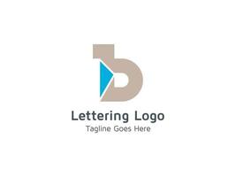 kreativa bokstäver b alfabetets logotypdesign för företag och företag pro vektor