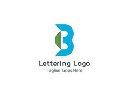kreativ b alfabetet bokstav logotyp ikon design för företag och företag pro vektor