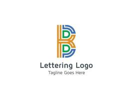kreativ b alfabetet bokstav logotyp ikon design för företag och företag pro vektor