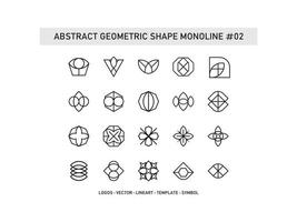 Monoline-Fliesen mit abstrakter geometrischer Form gestalten Keramik kostenlos pro vektor